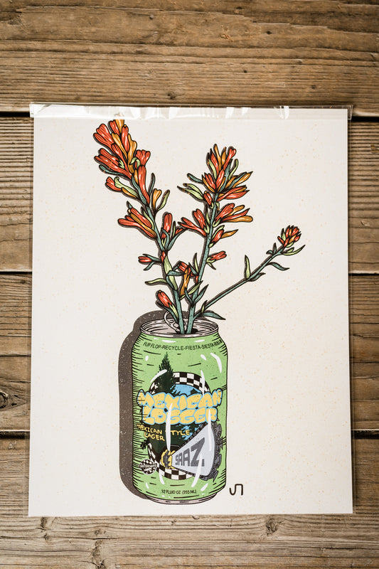 Mexican Logger Beer Print