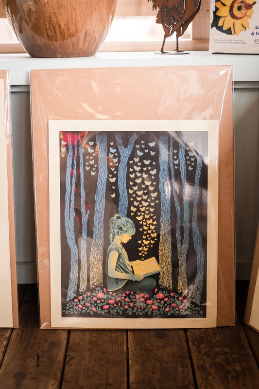 Butterfly Girl - 16" x 20" Print