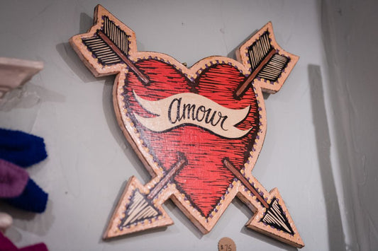 Wooden Amour Wall Hanging