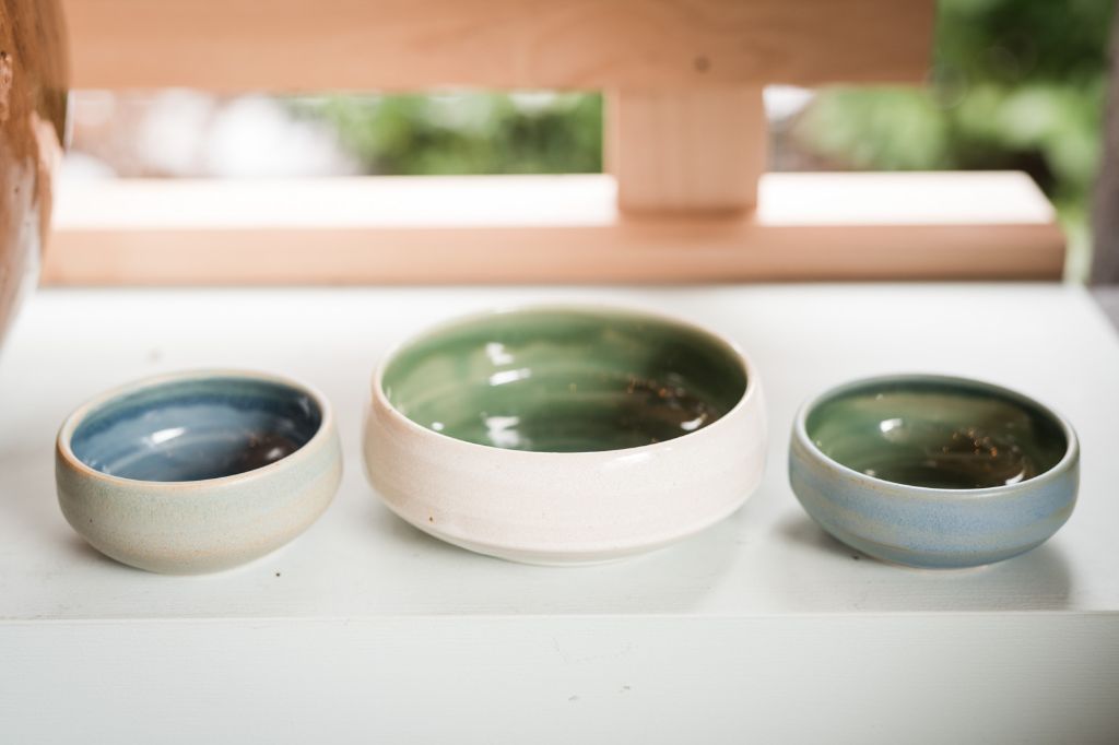 Small Bowl - Sage & Water Blue